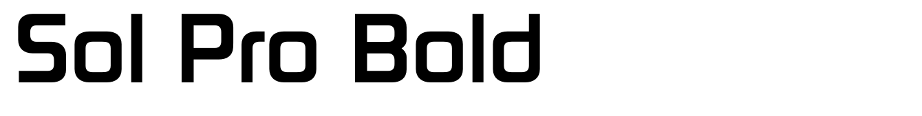 Sol Pro Bold